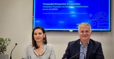 Μνημόνιο Συνεργασίας για τη σύσταση και λειτουργία Οργανισμού Διαχείρισης και Προώθησης Προορισμού (DMMO) υπέγραψαν η Υπουργός Τουρισμού και ο Περιφερειάρχης Πελοποννήσου