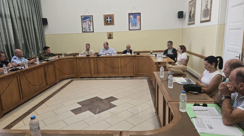 Σύσκεψη του Περιφερειακού Επιχειρησιακού Συντονιστικού Οργάνου Πολιτικής Προστασίας της Π.Ε. Κορινθίας