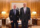 Συνάντηση του Περιφερειάρχη Πελοποννήσου Δημήτρη Πτωχού με τον Υπουργό Εθνικής Άμυνας Νίκο Δένδια